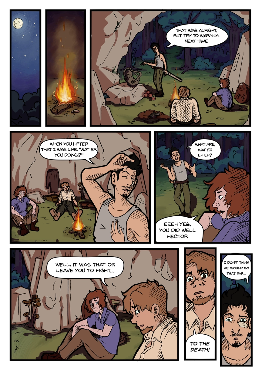 Comic page. Complete transcript for the content below.