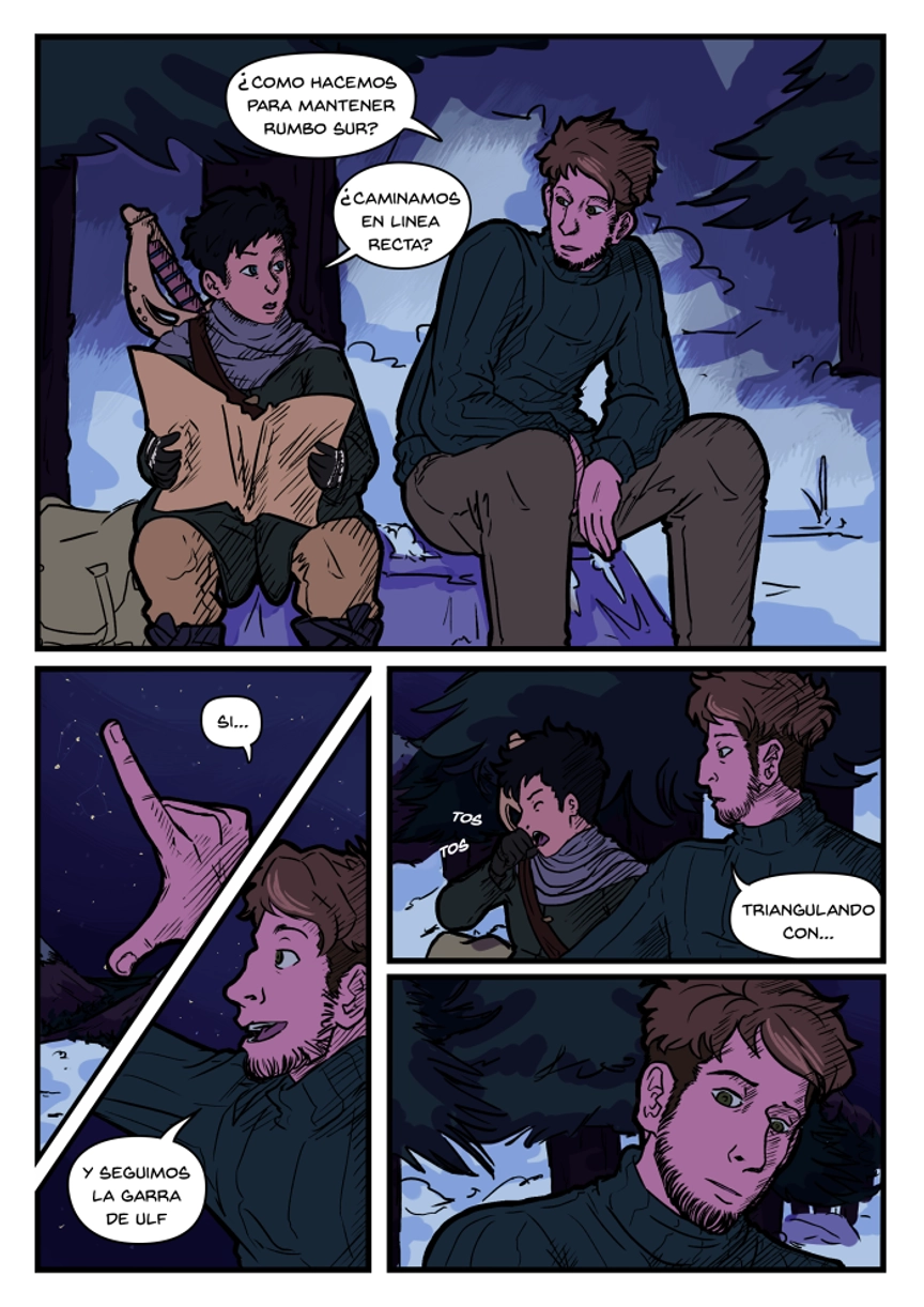 Pagina del cómic. La transcripción completa del contenido se encuentra debajo.