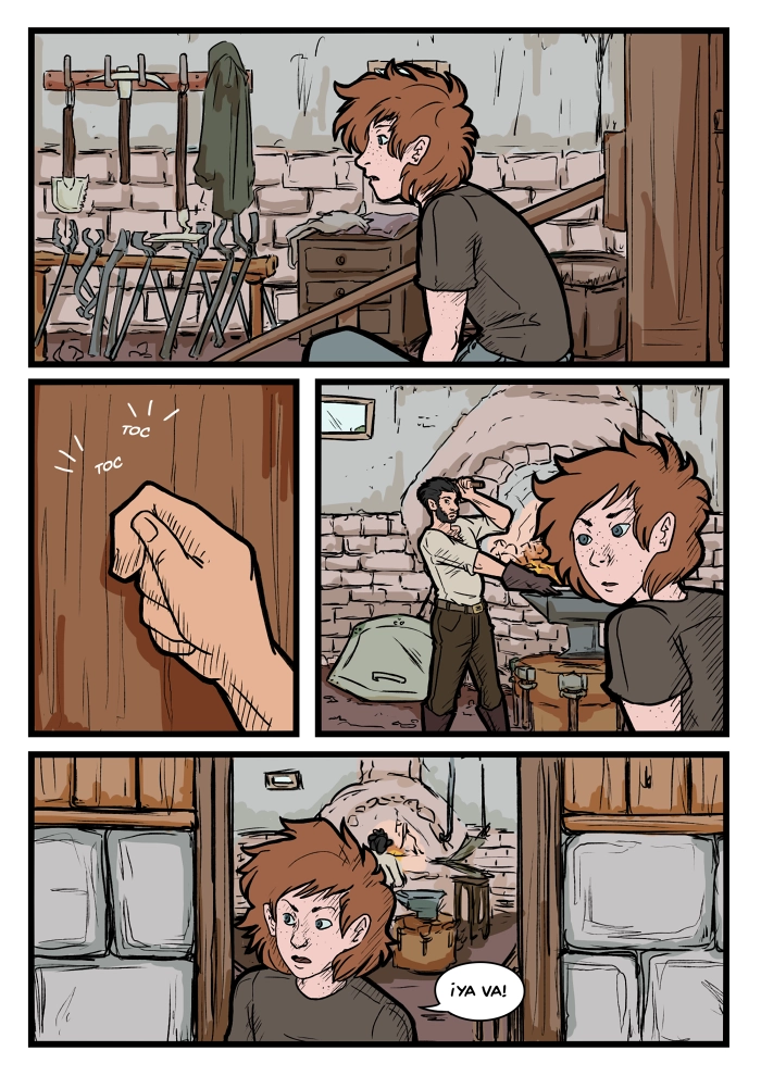 Pagina del cómic. La transcripción completa del contenido se encuentra debajo.