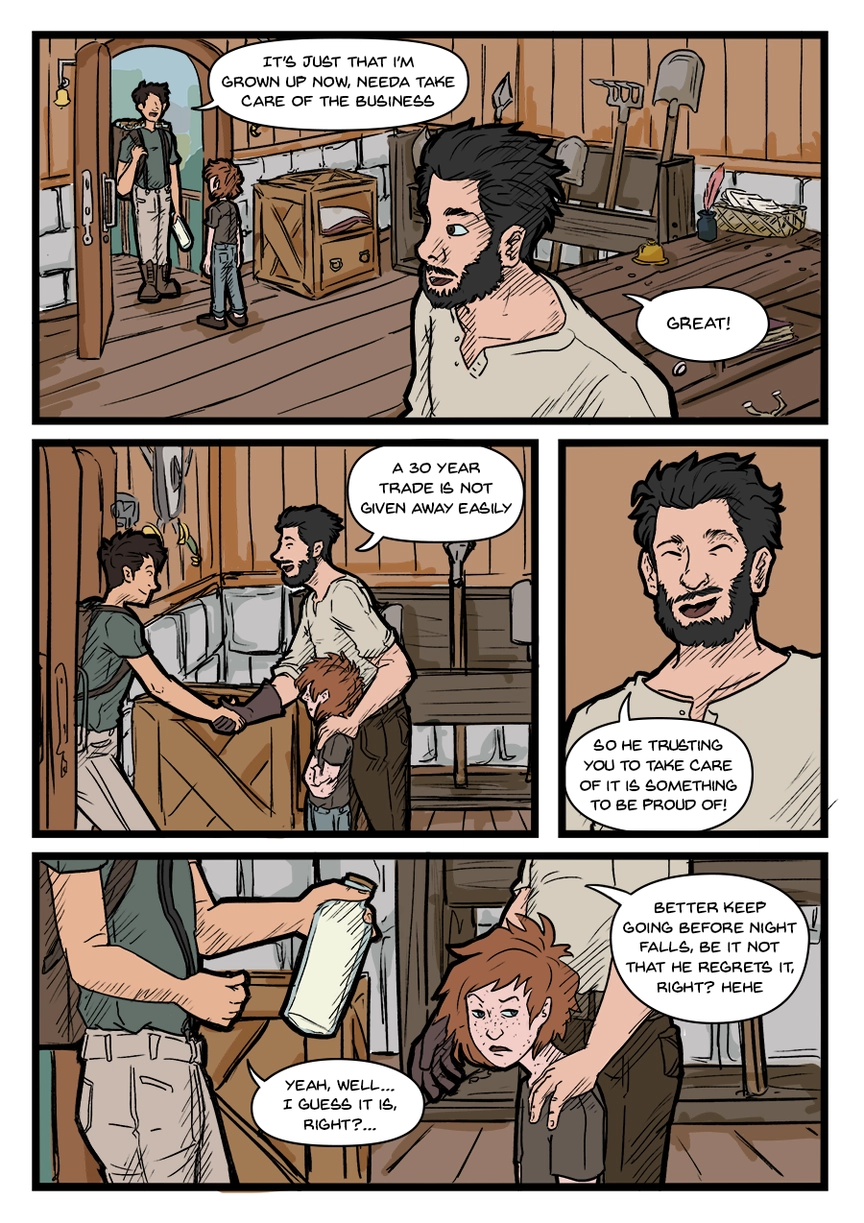 Comic page. Complete transcript for the content below.