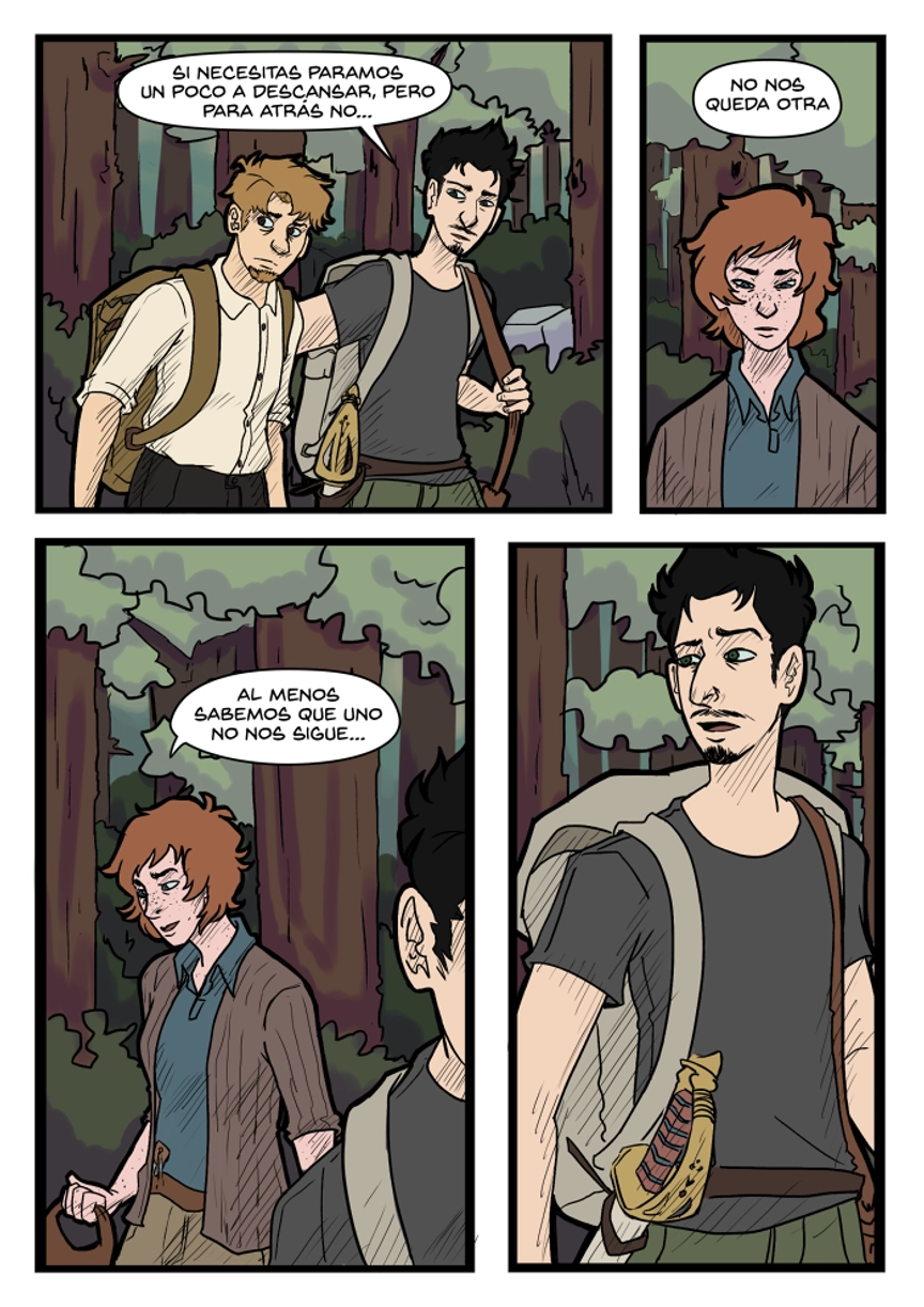 Pagina del cómic. La transcripción completa del contenido se encuentra debajo.