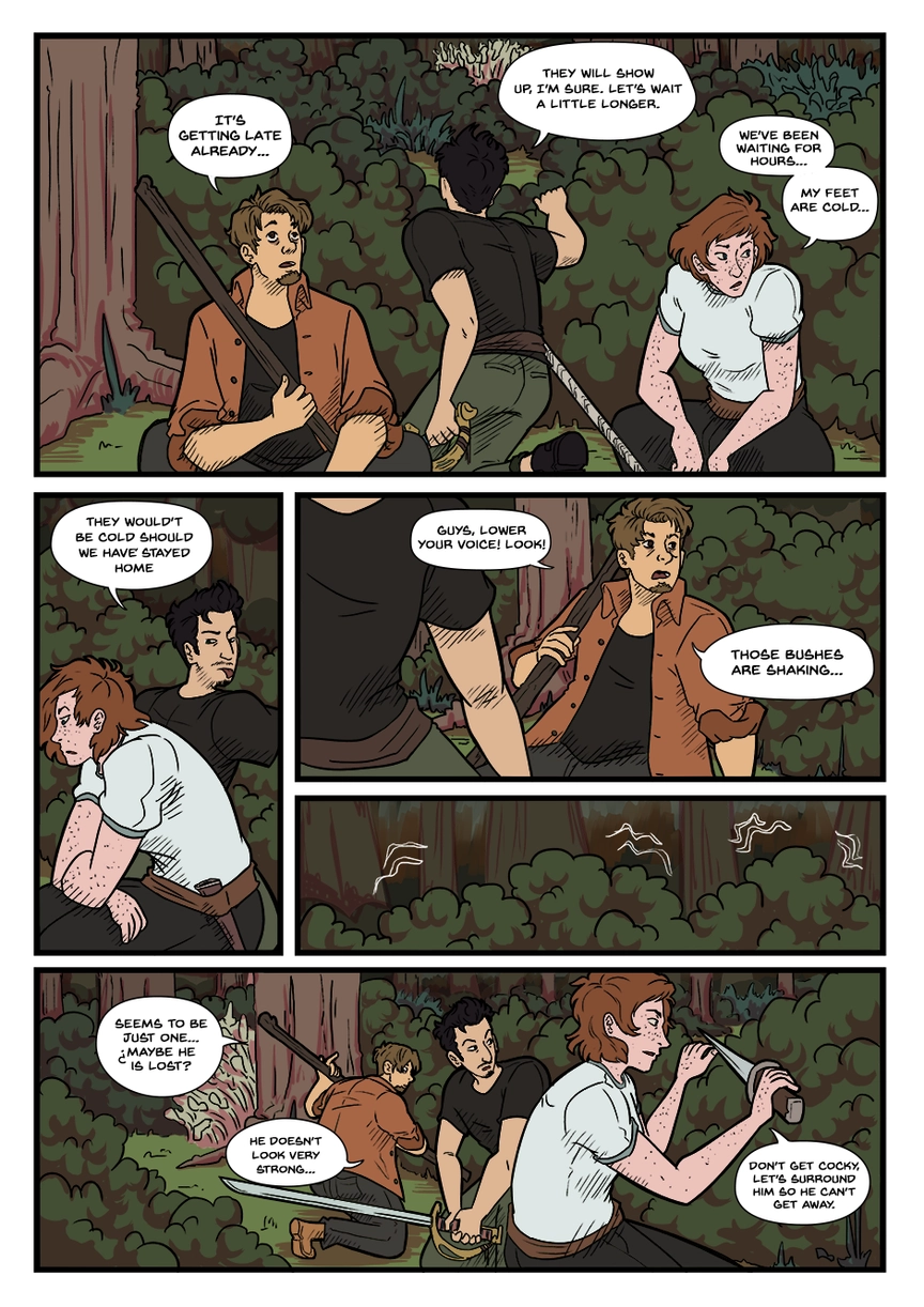 Comic page. Complete transcript for the content below.