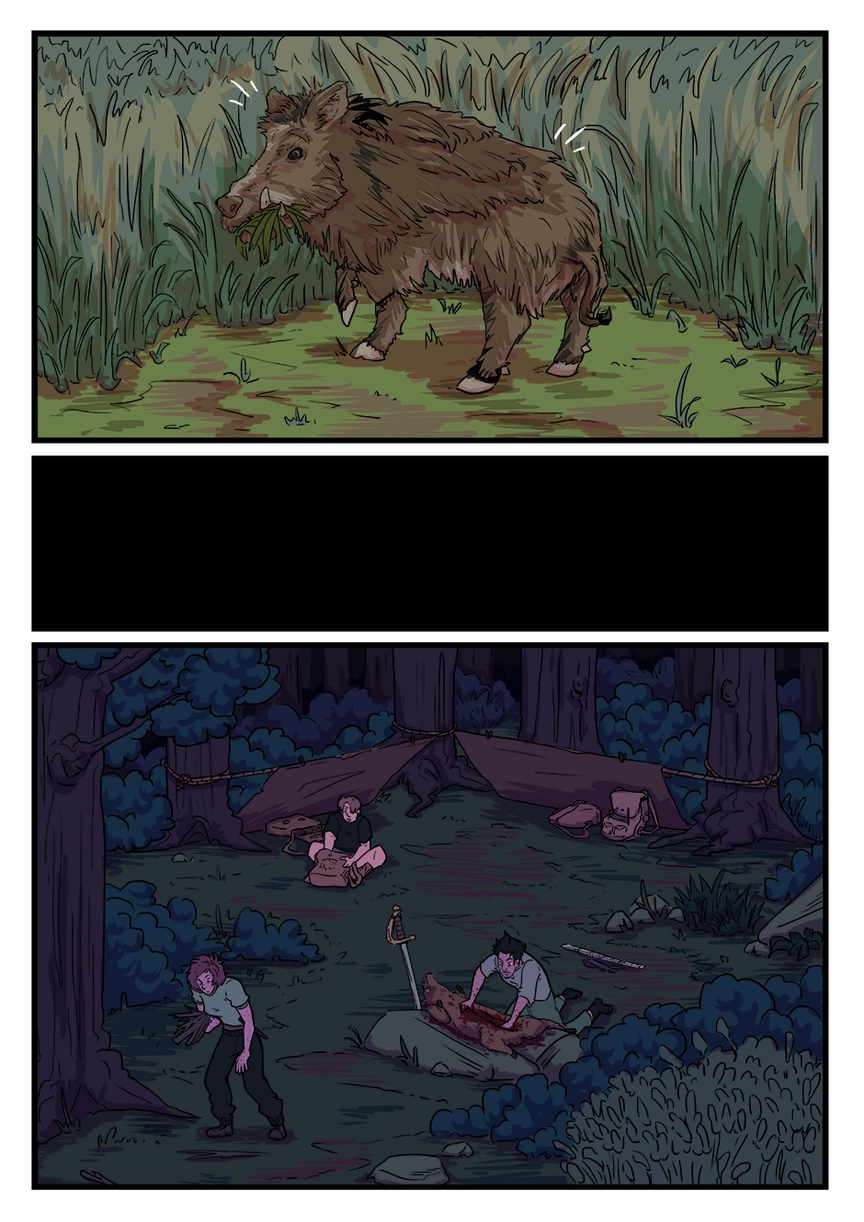 Comic page. Complete transcript for the content below.