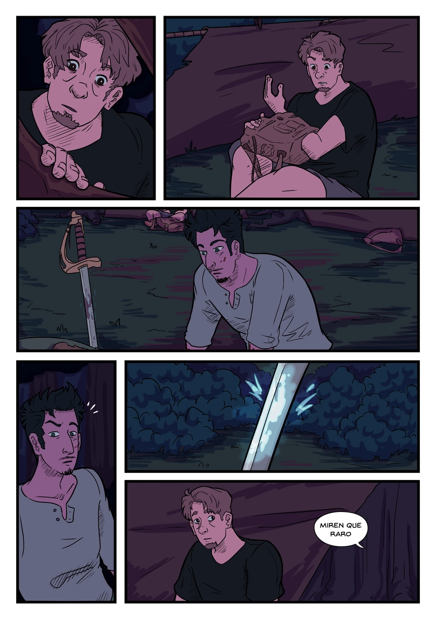 Pagina del cómic. La transcripción completa del contenido se encuentra debajo.