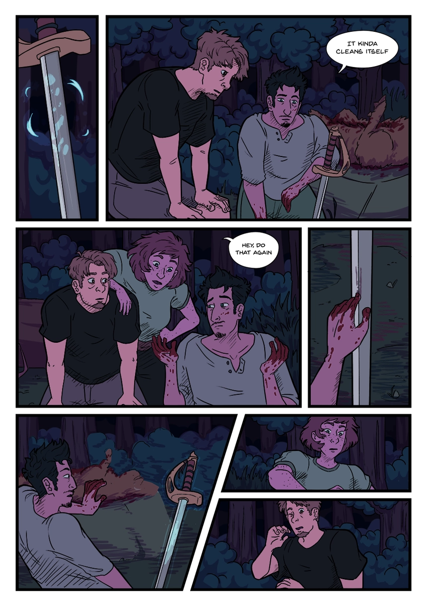 Comic page. Complete transcript for the content below.