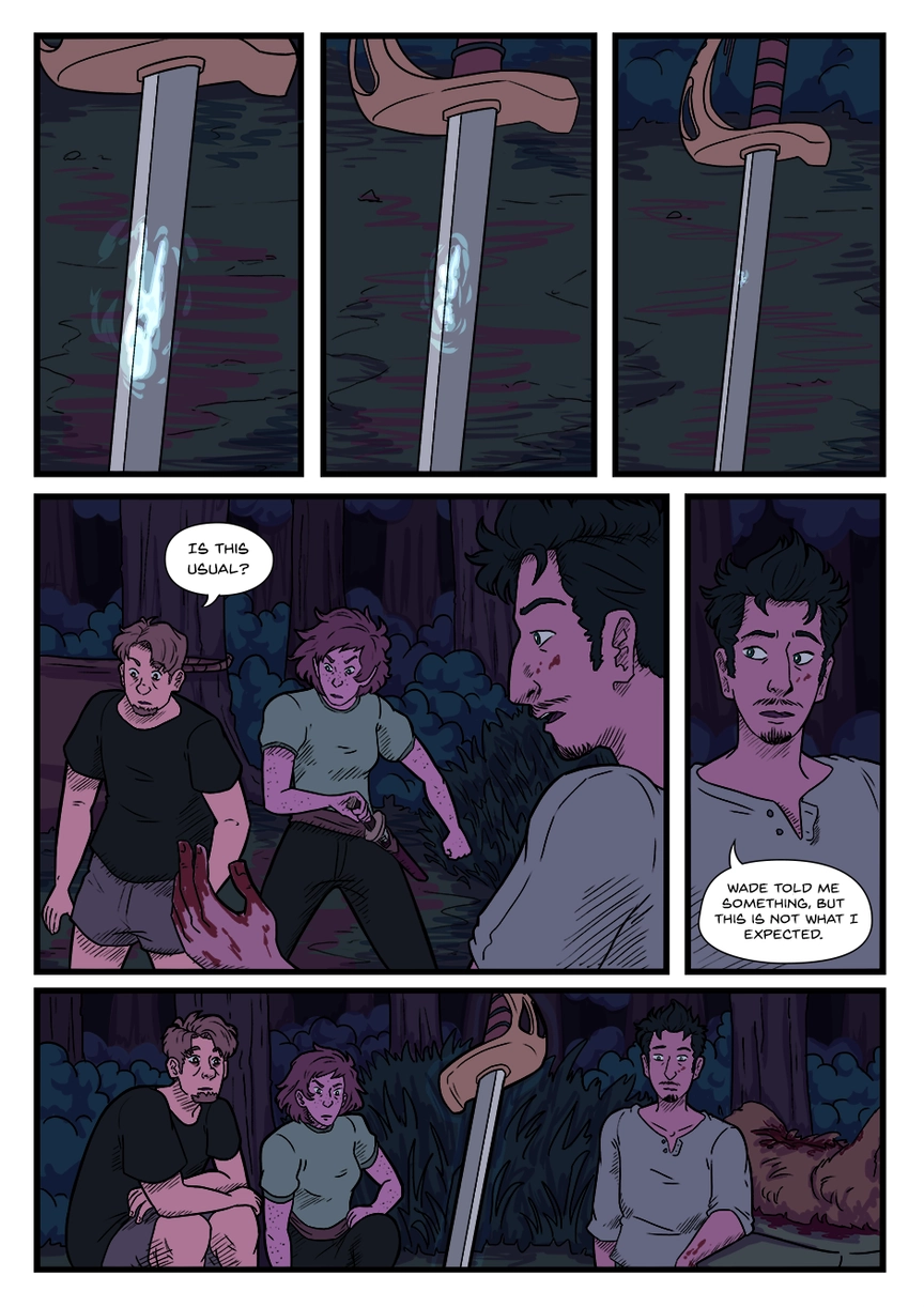 Comic page. Complete transcript for the content below.