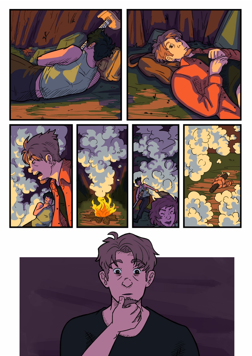Comic page. Complete transcript for the content below.