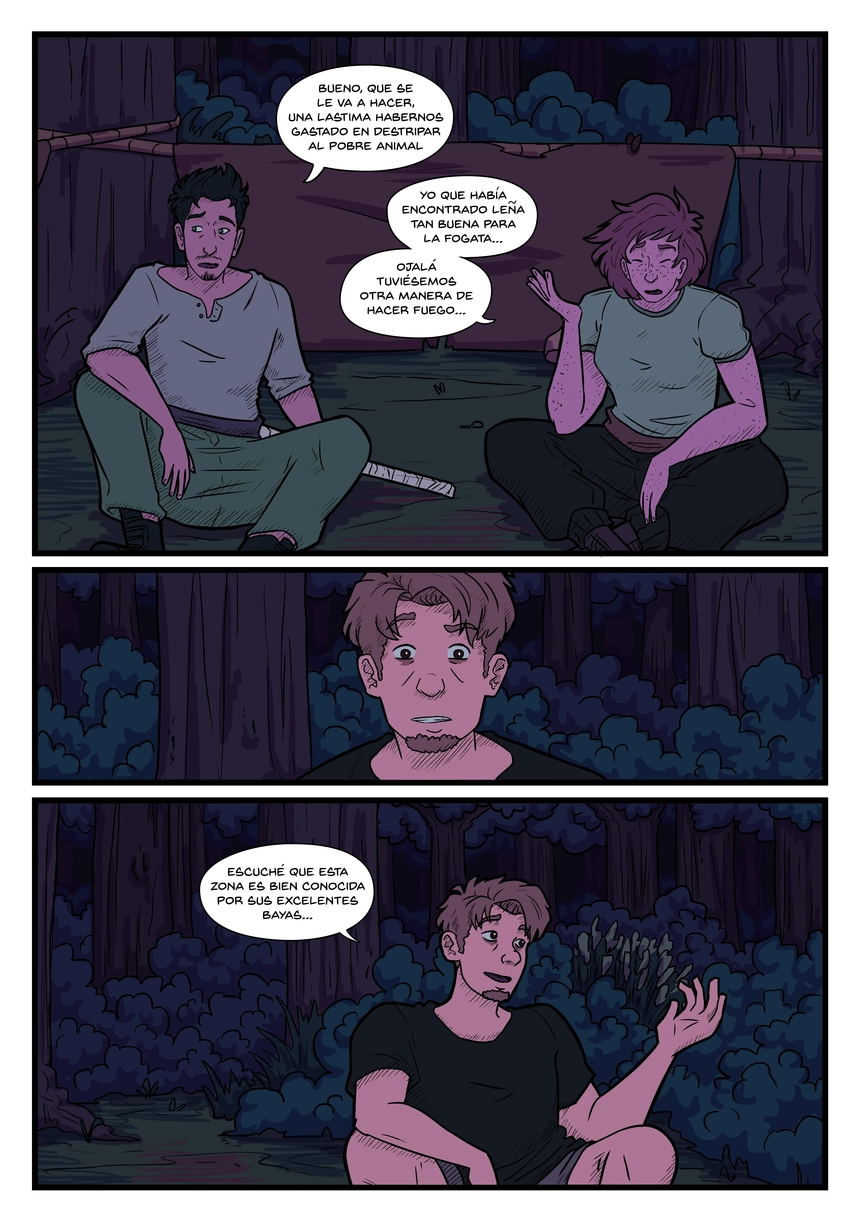 Pagina del cómic. La transcripción completa del contenido se encuentra debajo.