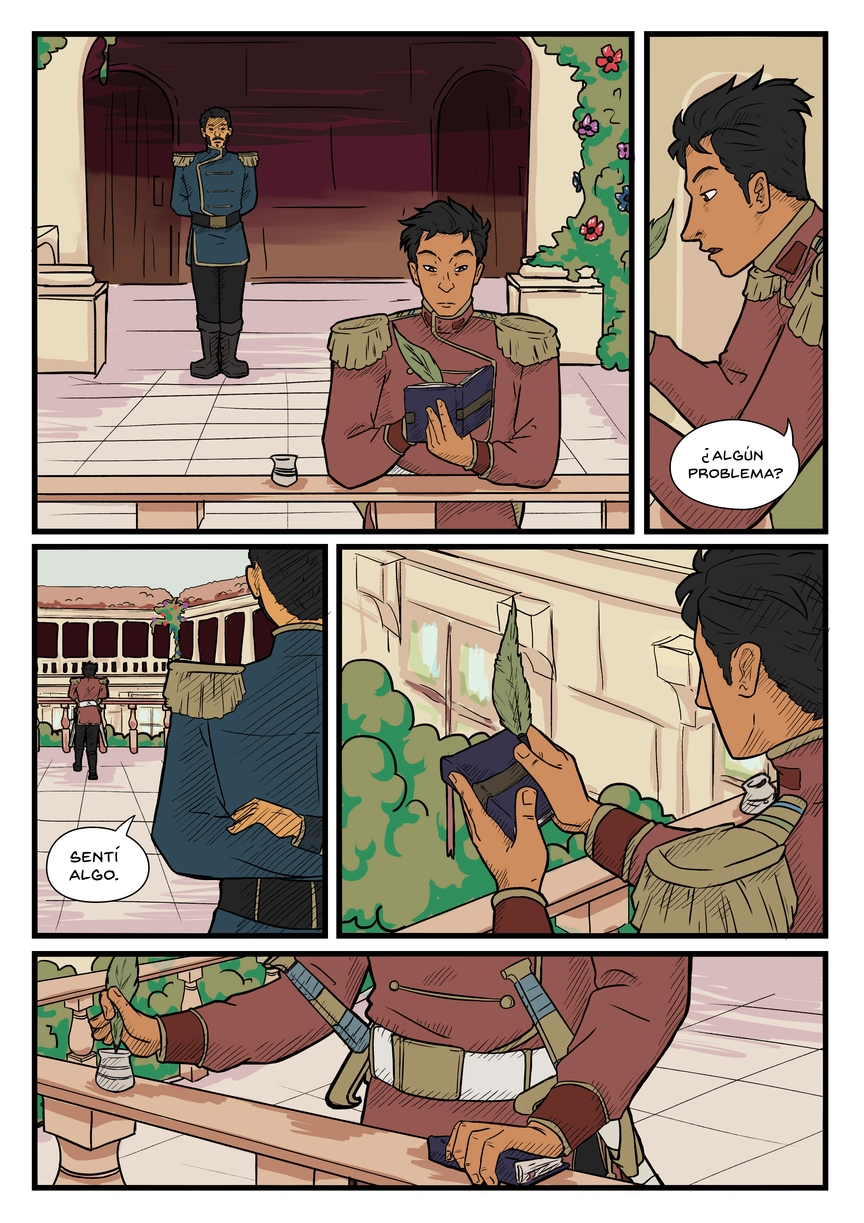 Pagina del cómic. La transcripción completa del contenido se encuentra debajo.