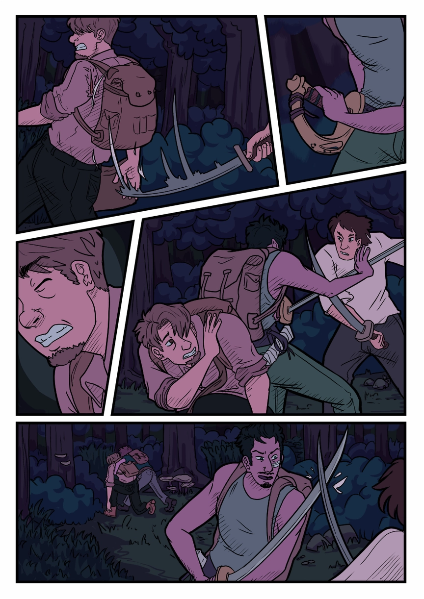 Comic page. Complete transcript for the content below.