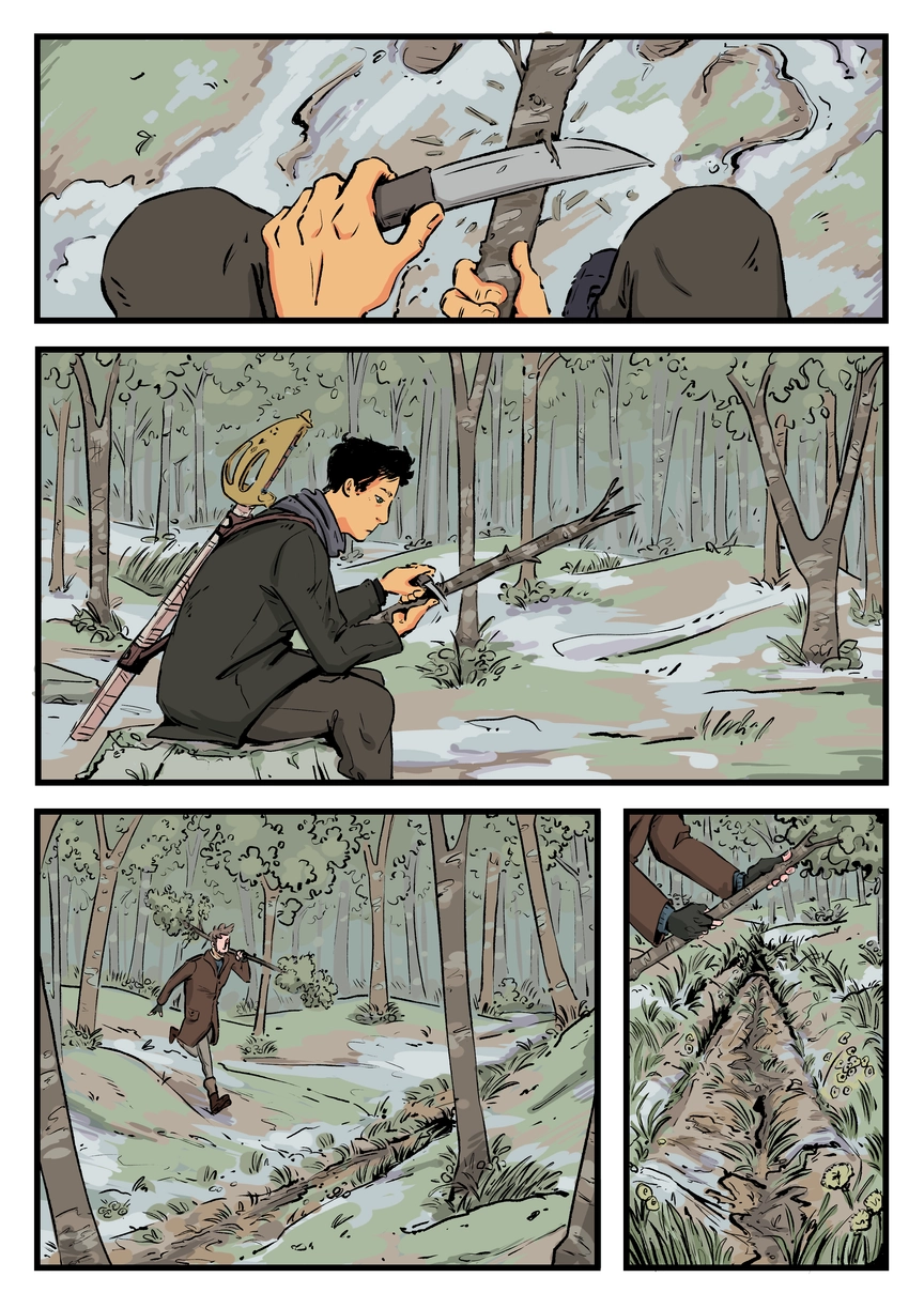 Comic page. Complete transcript for the content below.