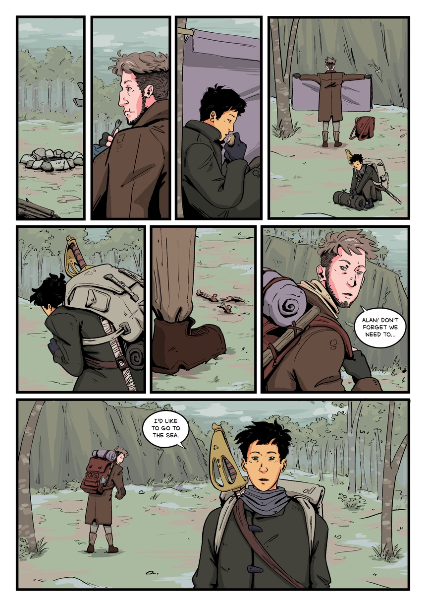 Comic page. Complete transcript for the content below.