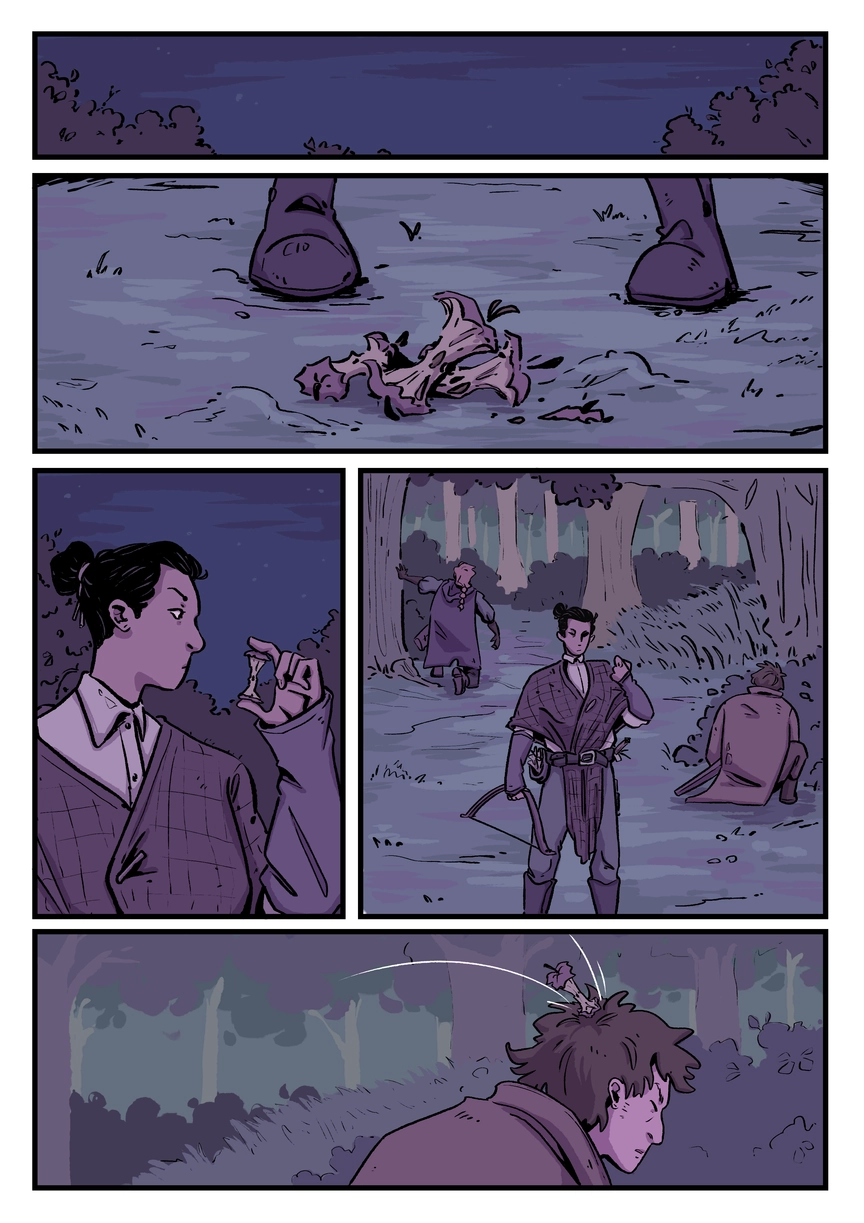 Comic page. Complete transcript for the content below.