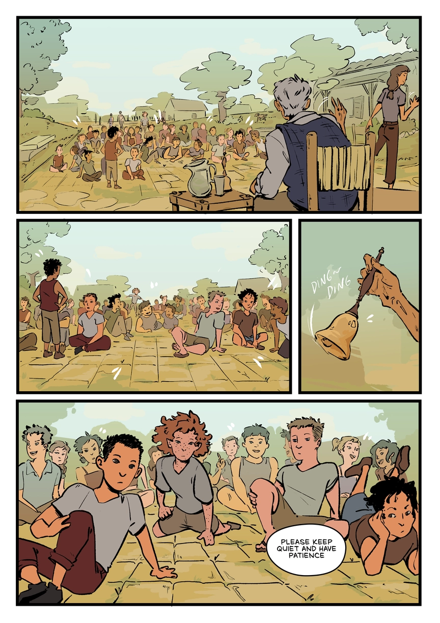 Comic page. Complete transcript for the content below.