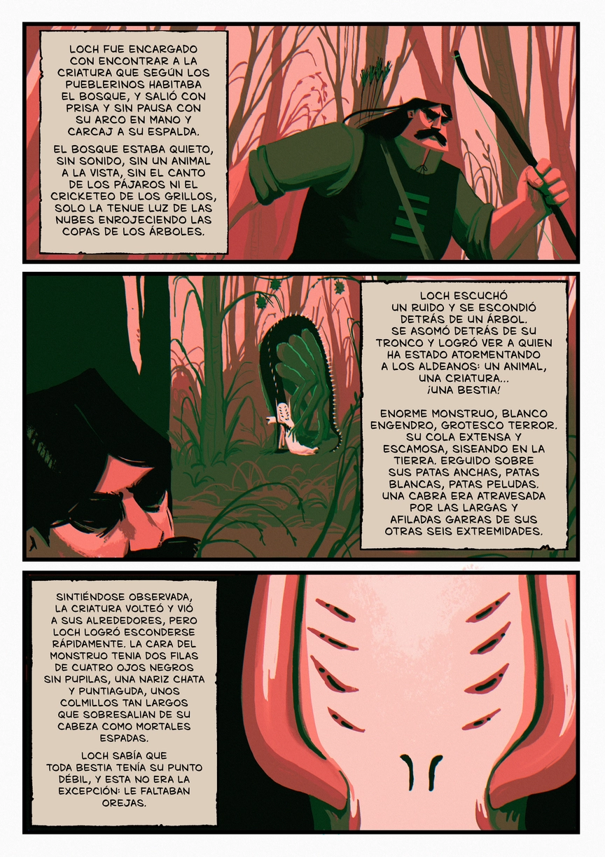 Pagina del cómic. La transcripción completa del contenido se encuentra debajo.