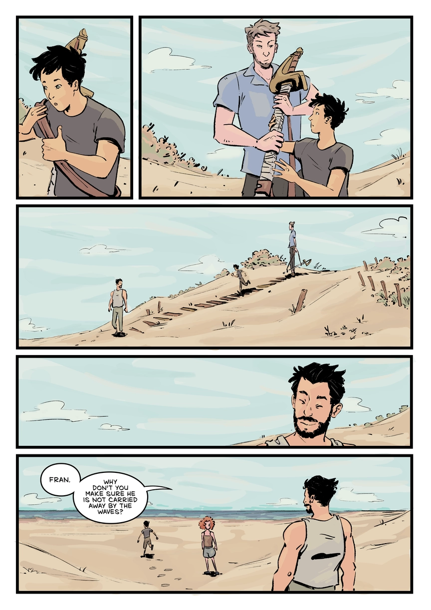 Comic page. Complete transcript for the content below.