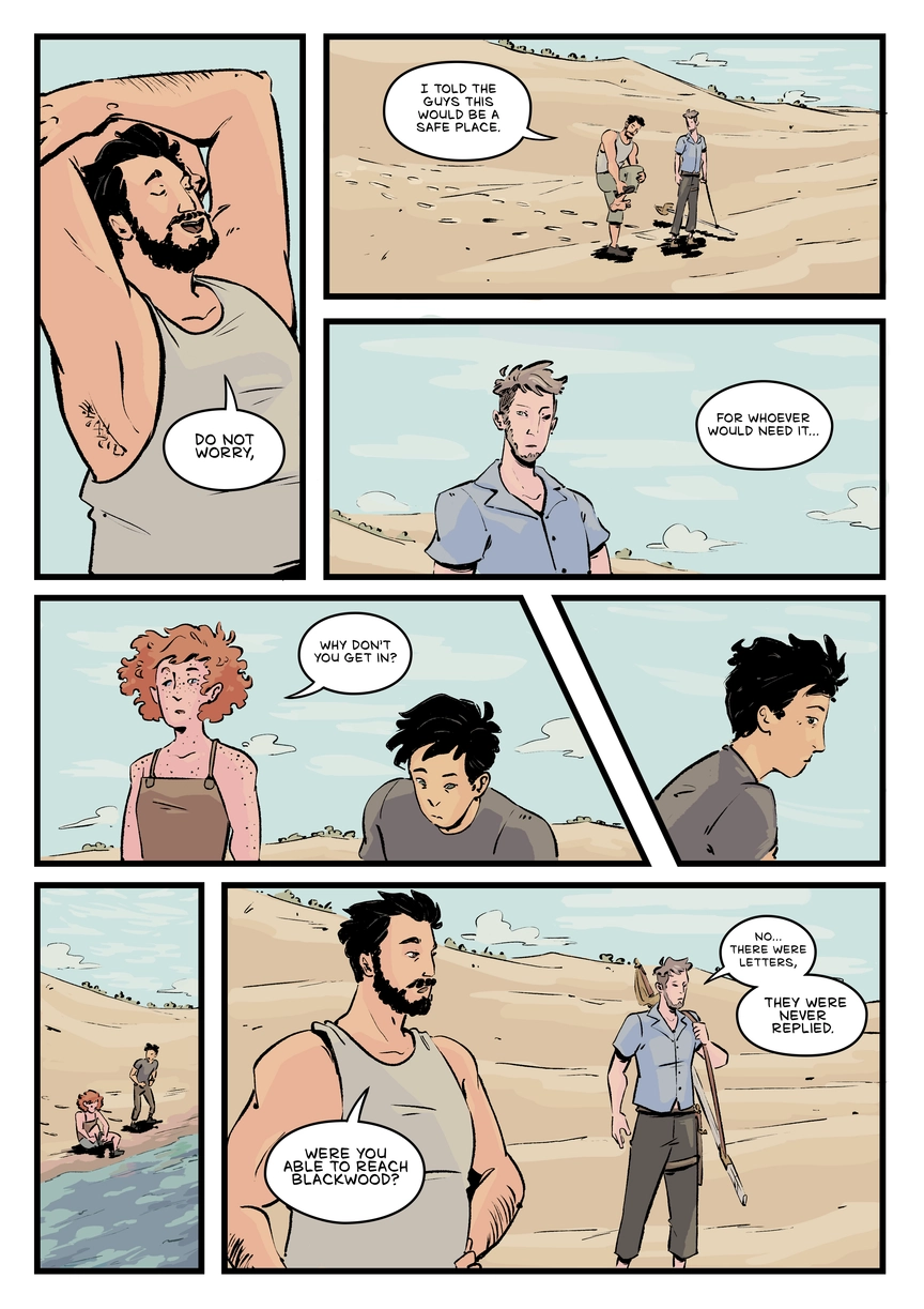 Comic page. Complete transcript for the content below.